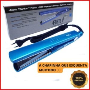 Chapinha Profissional Nano Titanium 450°f Prancha Alisador Progressiva de Cabelo Bivolt 110V/220V