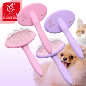 Fenice Escova de cabelo para animais de estimação, alça de massagem, pente para cães e gatos, ferramenta de limpeza de pelos de animais de estimação