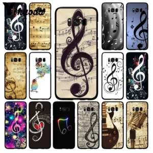 Yinuoda capinha de celular amor da música antiga, capinha de celular com som musical para samsung galaxy s20 s10 plus s10e s6 s7 s8 s9 s9plus s20 s10lite