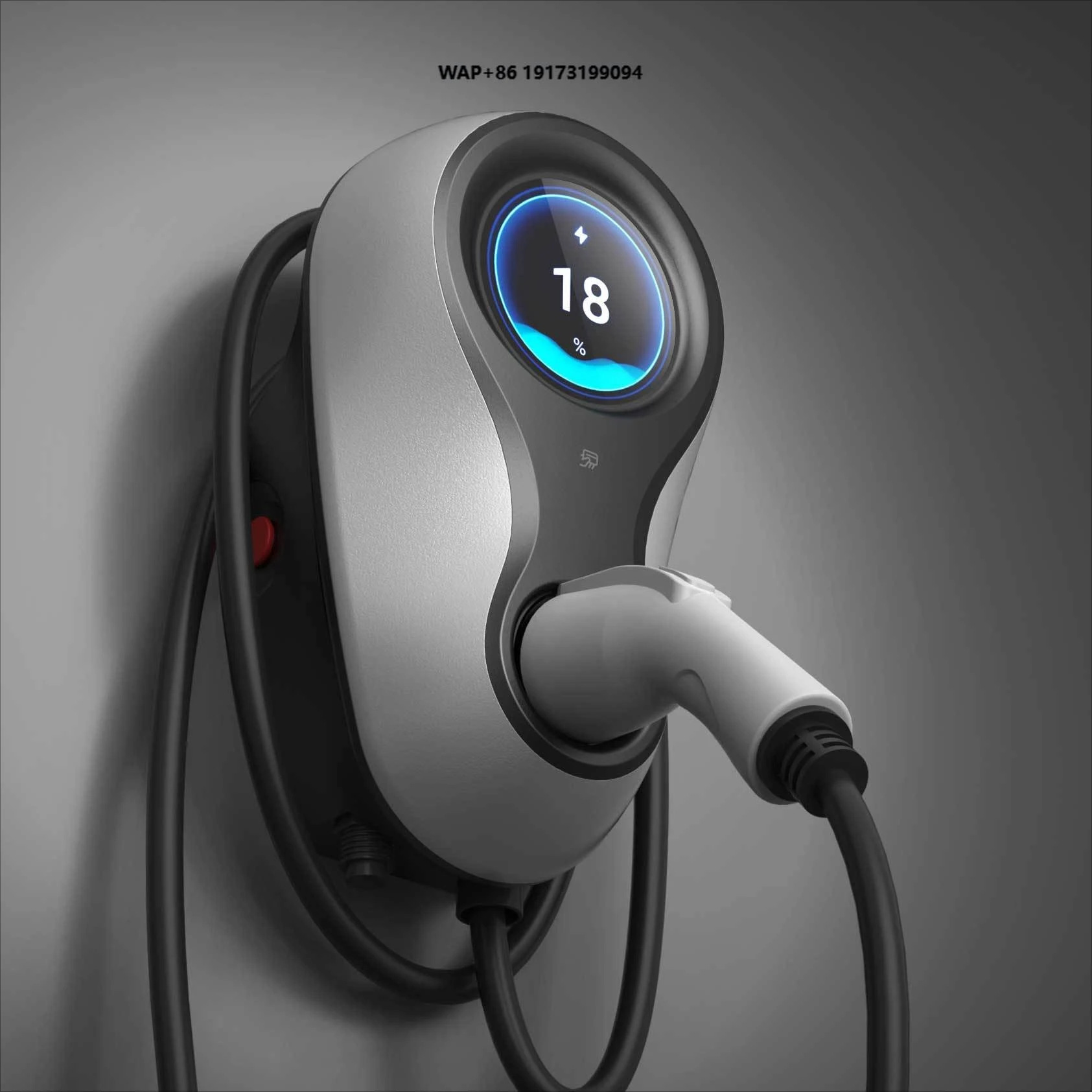 Novo Carregador Portátil de AC para Veículos Elétricos com Carregamento Rápido e Cabo de 5M para Padrão Europeu