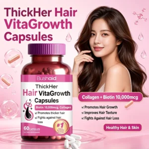 Cápsulas de Colágeno Nutritivas para Folículos Capilares Aumentam a Vitalidade do Cabelo Estimulam o Crescimento Saudável do Cabelo Aumentam o Brilho e a Densidade do Cabelo