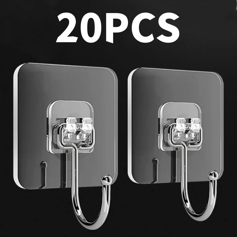 Ganchos rotativas auto-adesivos Suporte de adesivo forte impermeável Armazenamento de porta de parede Gancho pendurado para cozinha Organizador do banheiro