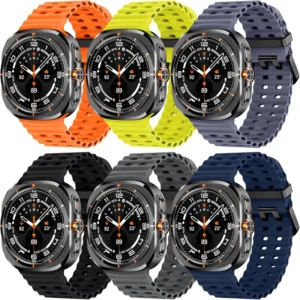 Pulseira de silicone para samsung galaxy watch ultra 47mm banda macia esportes correa pulseira para galaxy ultra 47mm masculino feminino pulseira
