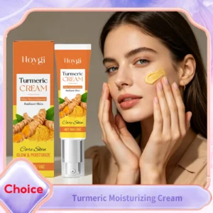 Creme Clareador de Cúrcuma Anti-Idade, Remove Manchas Escuras, Tratamento para Acne, Hidratante e Nutritivo para o Rosto