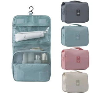 Bolsa de Maquiagem para Viagem, Alta Capacidade, Estojo de Armazenamento de Produtos de Higiene, Organizador de Maquiagem à Prova d'Água, Bolsa de Beleza para Banheiro