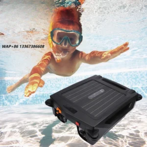 Aspirador Robótico Sem Fio para Limpeza de Superfície de Piscina com Sucção Automática de Tabletes, Robô Limpador Solar Recarregável