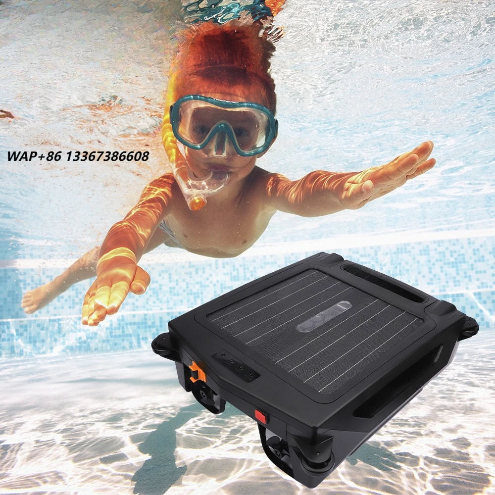 Aspirador Robótico Sem Fio para Limpeza de Superfície de Piscina com Sucção Automática de Tabletes, Robô Limpador Solar Recarregável