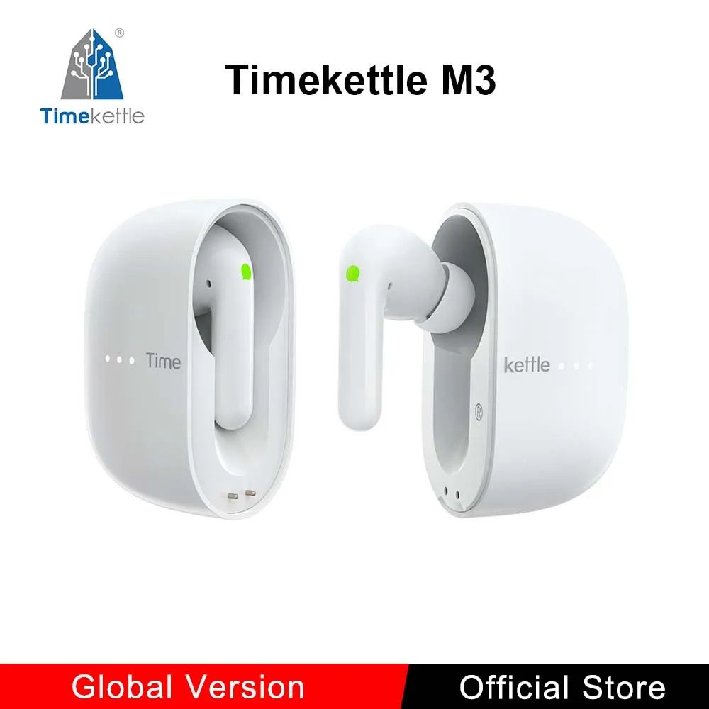 Timekettle M3 Tradutor Fones de ouvido Bluetooth em tempo real Simultâneo Dispositivo de tradução de voz instantânea para viagens de negócios
