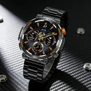 Relógio Inteligente HT17 para Homens e Mulheres, Relógios Digitais com Bússola, Smartwatch com Iluminação LED, Pulseira de Saúde e Fitness, Relógio Masculino