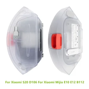 Caixa de pó e tanque de água para Xiaomi S20 D106, compatível com Xiaomi Mijia E10 E12 B112, acessórios para robô aspirador.