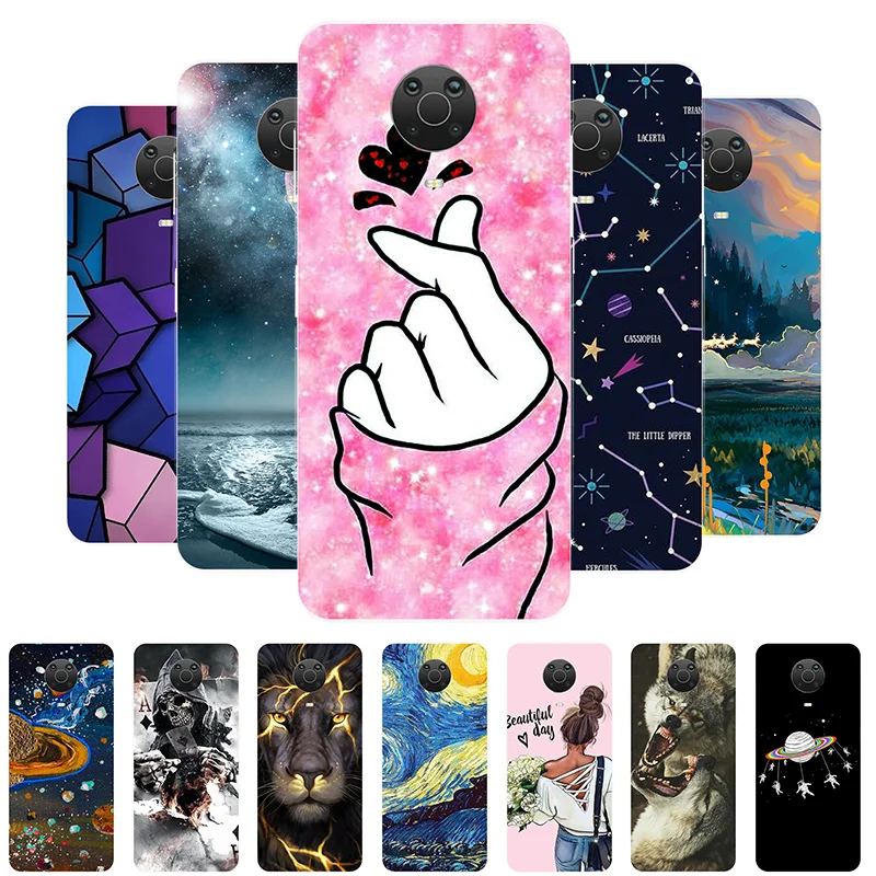 Capinha Para Nokia G20 Capa G 20 Silicone Macio Bonito Capa Traseira Capas para Nokia G20 G10 G 20 Casos de celular NokiaG20 Coque Funda