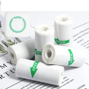 Mini impressora de papel auto-adesivo papéis térmicos hd cor etiquetas impressoras impressora de etiquetas sem fio impressão sem tinta universal 57mm