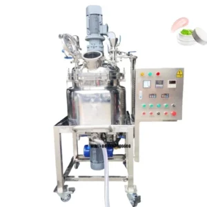 Equipamento de Mistura de Cosméticos de 50 Litros, Homogeneizador de Creme, Máquina de Fazer Loção, Misturador Emulsificador a Vácuo para Laboratório