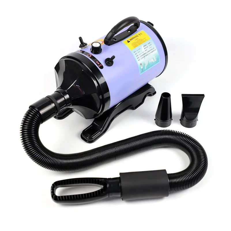 Secador de Cabelo para Cães de Alta Potência 2800W, Soprador de Água para Gatos, Motor com Vento Quente Ajustável, Secador Profissional para Animais de Estimação